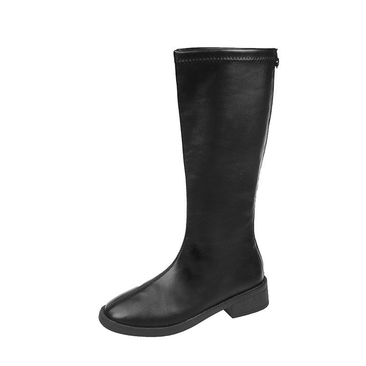 Korean Style Pure Color All-matching Knight Boots