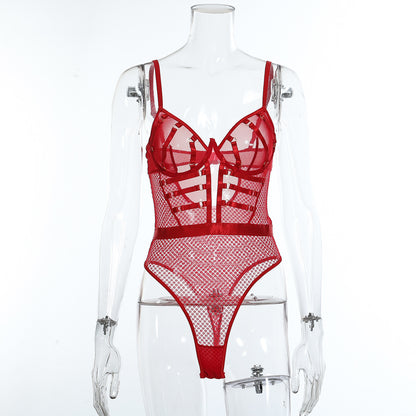 See-through Steel Ring Push Up Underwear Strapless Thin Back Shaping Body-shaping Corsets
