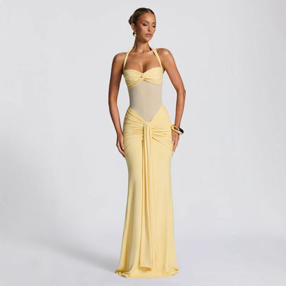 Women's Ribbon Slim-fit Sheath Dress