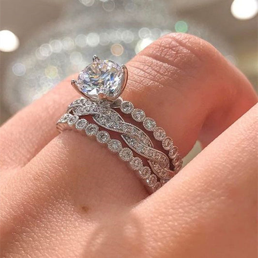 Three Ring Set Wedding Anniversary Commemorative Gift