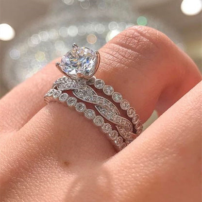 Three Ring Set Wedding Anniversary Commemorative Gift