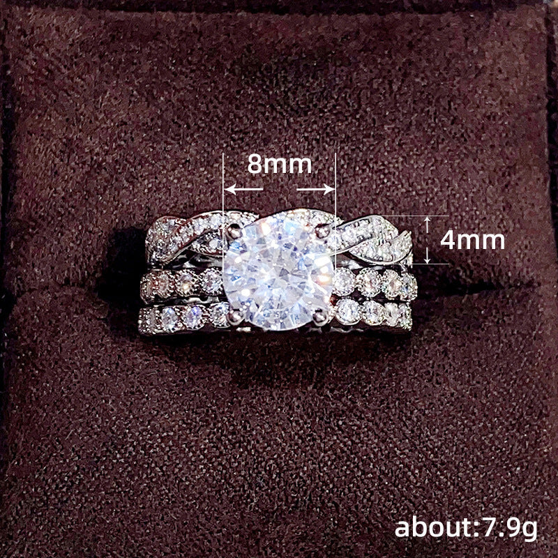 Three Ring Set Wedding Anniversary Commemorative Gift